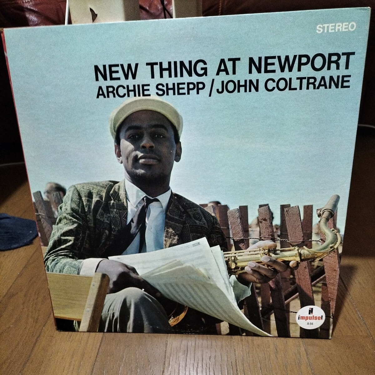ジャズ輸入盤中古レコードJohn Coltrane Archie Shepp New thing at Newport Impulse ジョン・コルトレーン、アーチー・シェップ Jazz_画像2