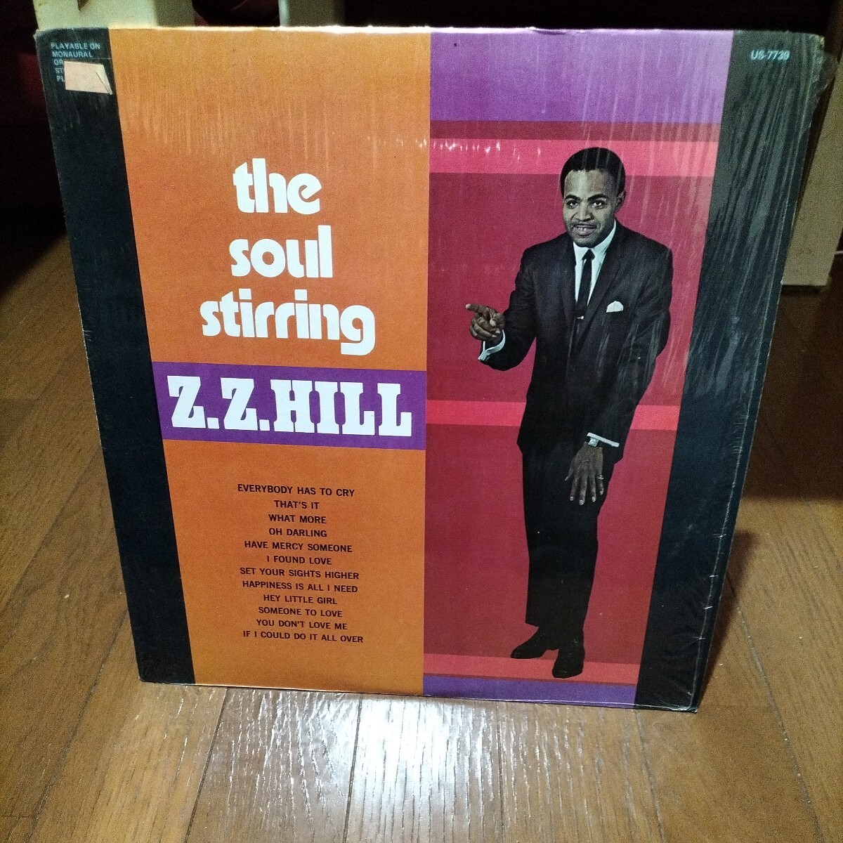 ソウル輸入中古盤レコード　ZZ Hill The Soul Stirring サザンソウル　シュリンク付き　_画像1