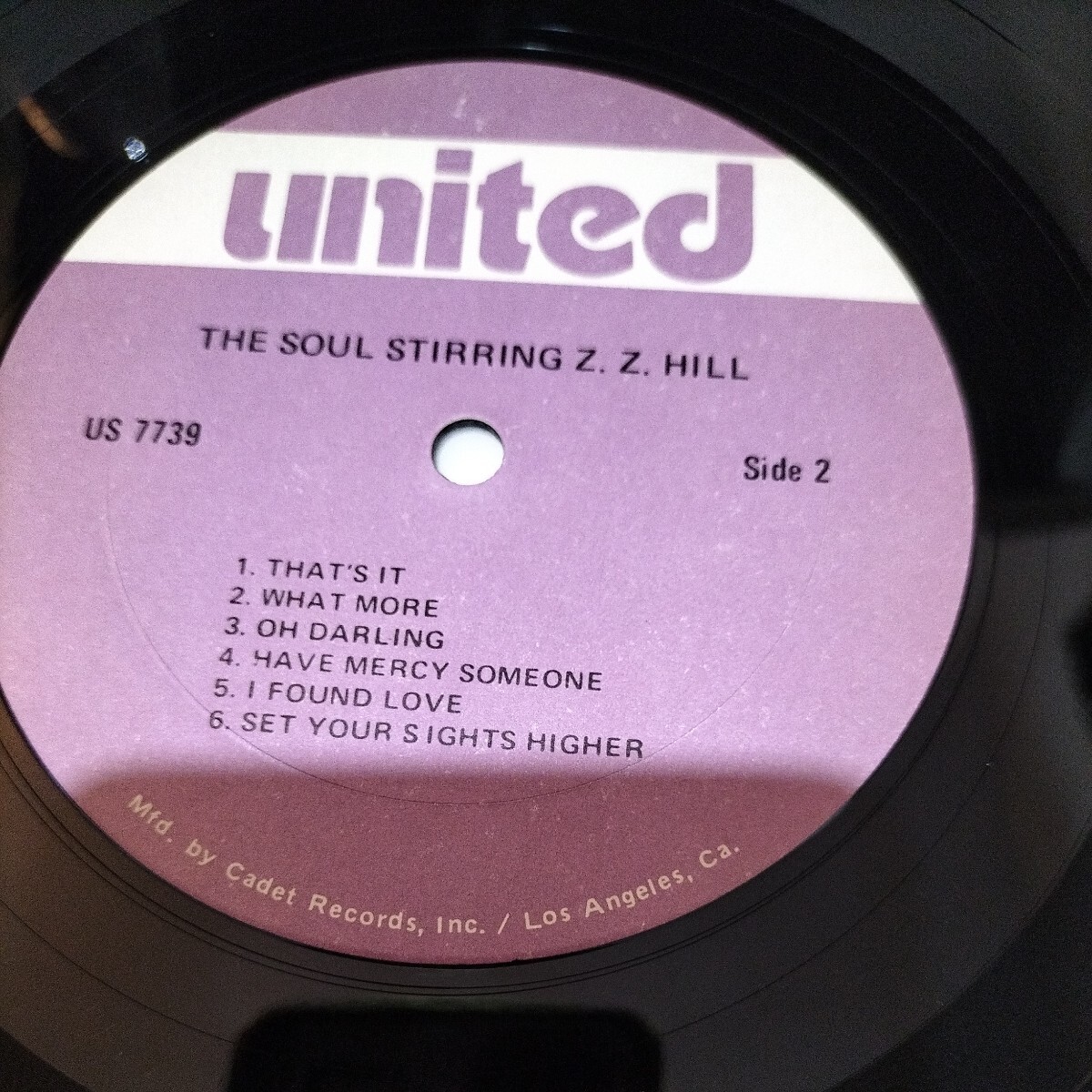 ソウル輸入中古盤レコード　ZZ Hill The Soul Stirring サザンソウル　シュリンク付き　_画像4