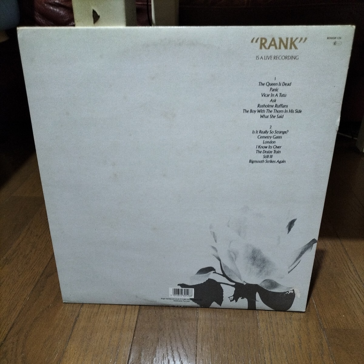 THE SMITHS　輸入盤中古レコード　RANK　Rough Trade盤　ザ・スミス　ライブ　LP_画像2