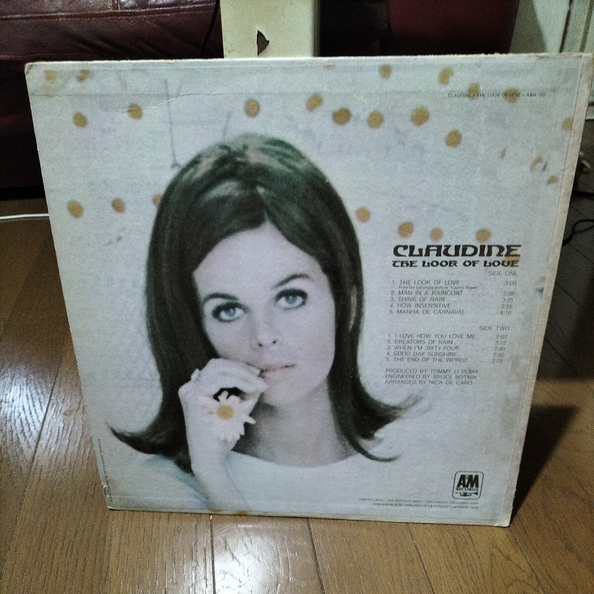 ソフトロック輸入盤中古レコード クロディーヌ・ロンジェ The Look of Love A＆M 渋谷系 Claudine LPの画像2