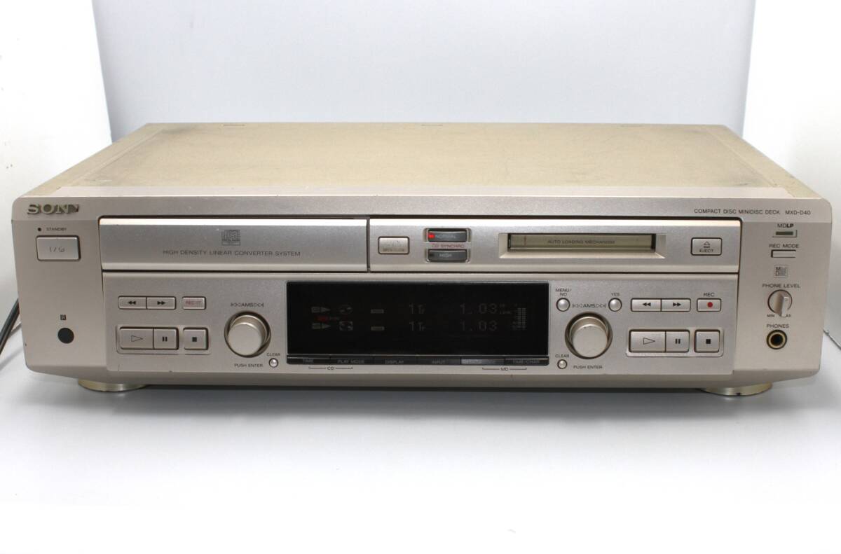  ソニー SONY MXD-D40 CDプレーヤー　MDレコーダー 