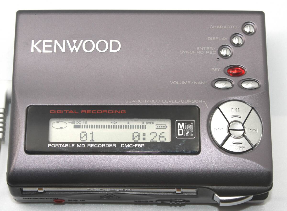 KENWOOD ケンウッド　ポータブルMDレコーダー　DMC-F5R_画像3