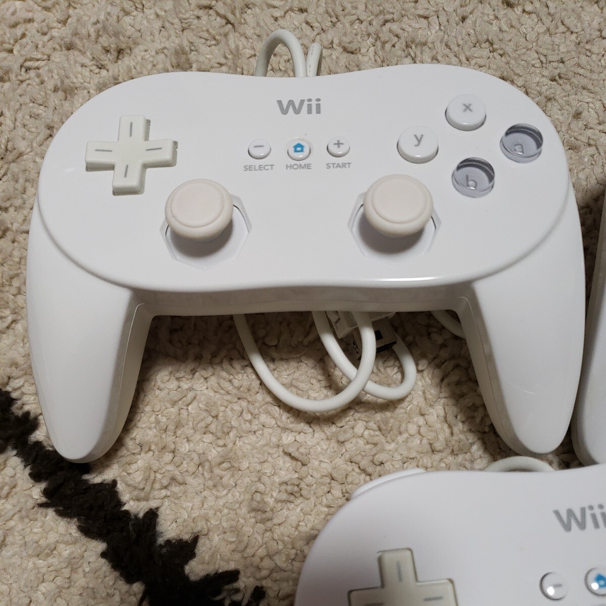 Wii クラシックコントローラープロ ホワイト 3個 classic controller pro シロ_画像4