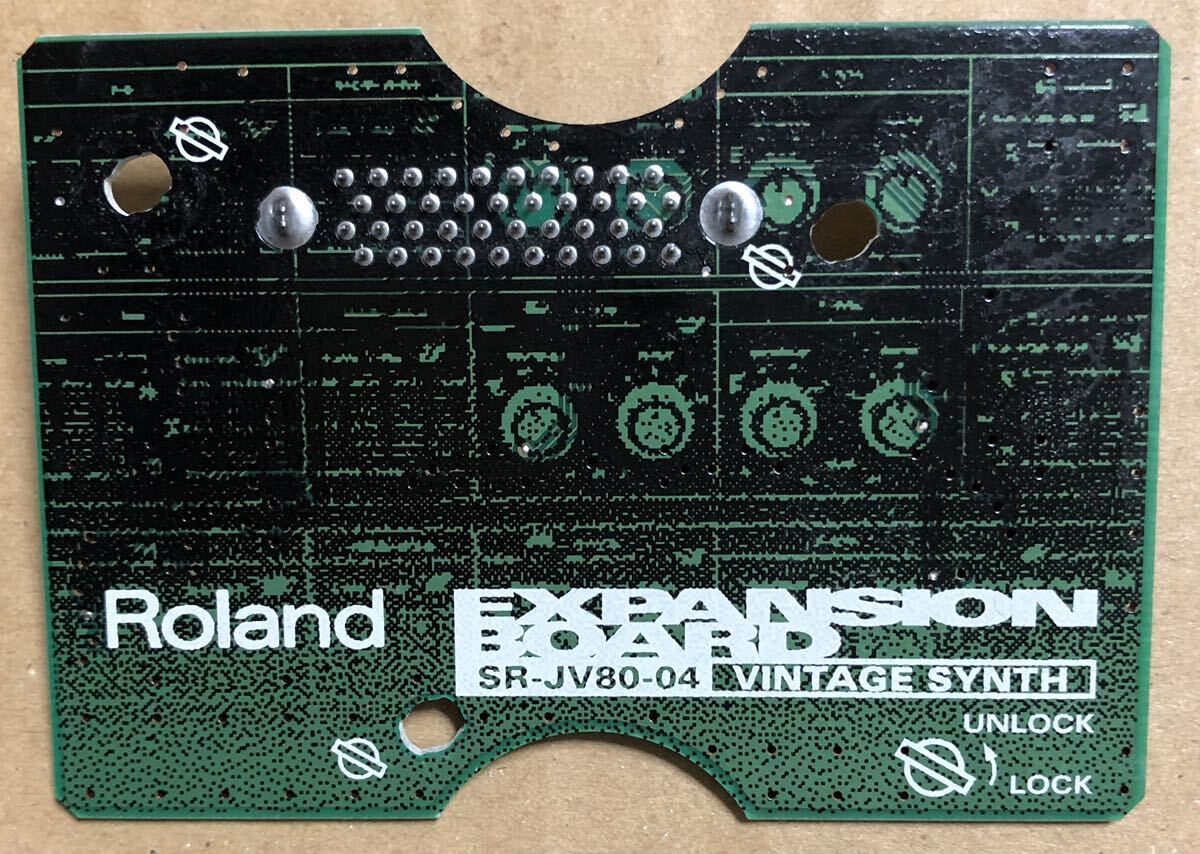 動作品 Roland SR-JV80-04 VINTAGE SYNTH エクスパンションボード_画像1