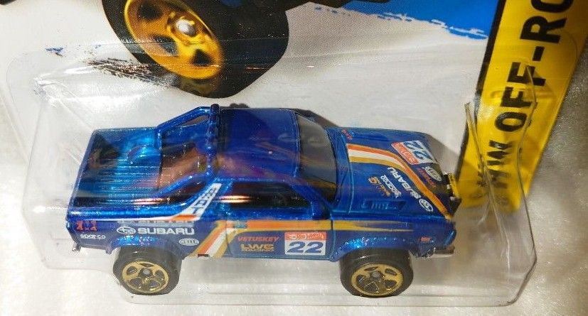 【匿名配送】スバル ブラット hotwheels SUBARU BRAT WRブルーマイカ WRC【送料込】