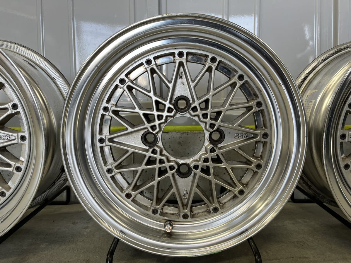 SSR Formula MESH 5.0J-12インチ 4/101.65 +32 4本セット FMシルバー ROVER MINI ローバー ミニ 軽量 レア_画像4