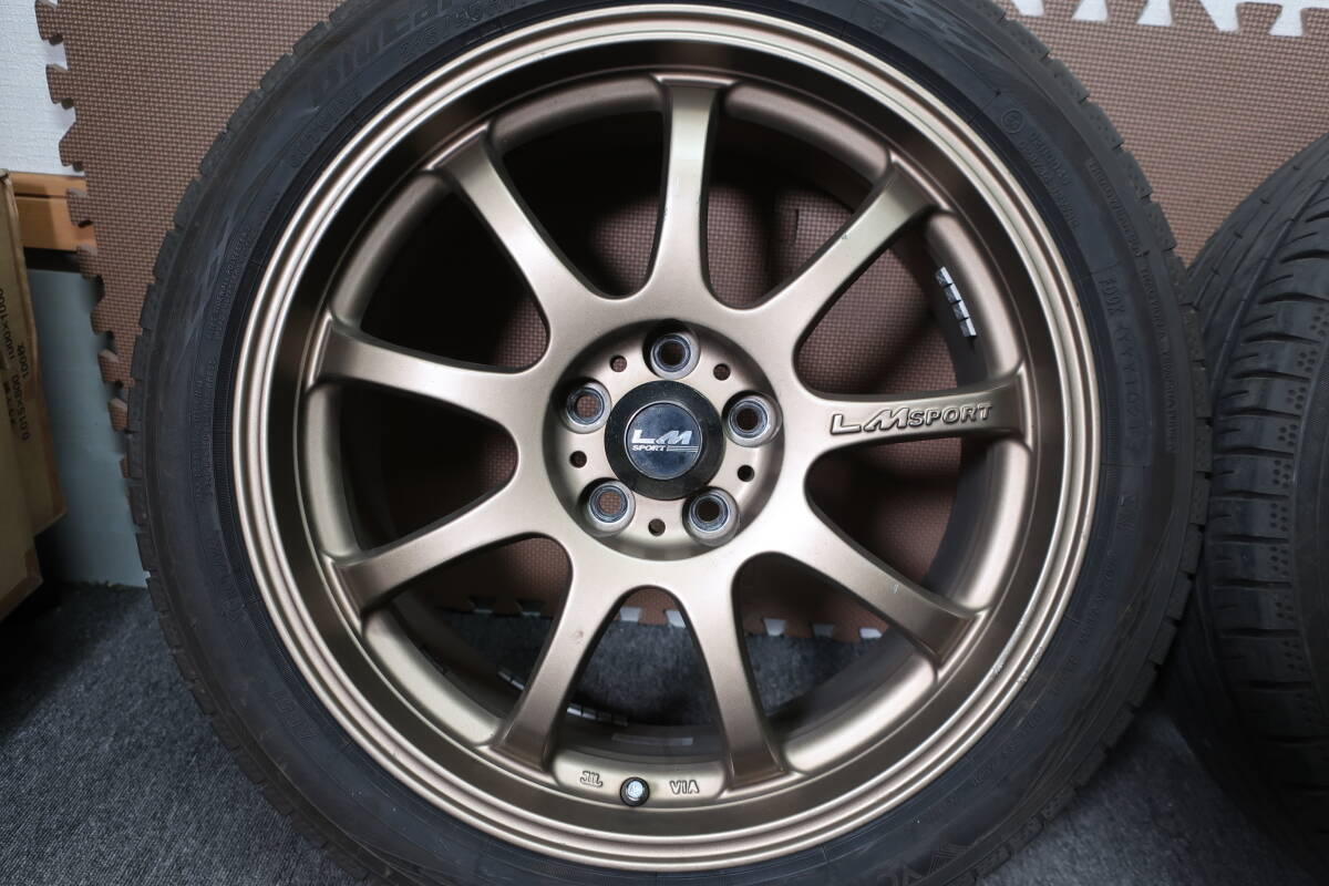 レアマイスター LM SPORT ブロンズ PCD100 5穴 国産 215/45R17 プリウス FT86 レガシィ BRZ インプレッサ 室内保管の画像3