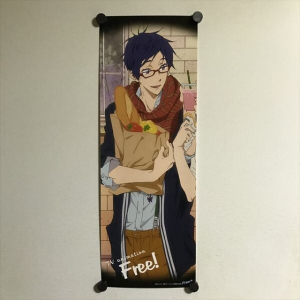 Y1577 ◆竜ヶ崎怜 Free! TV animation B3ハーフサイズ スティックポスター_画像1