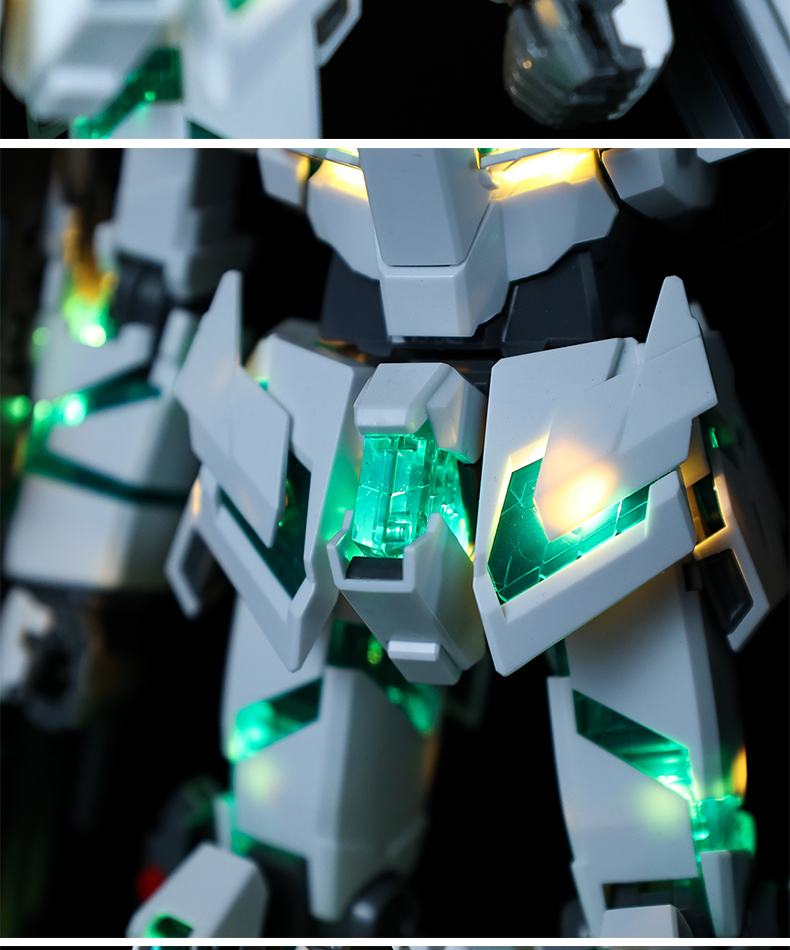 ☆１/１００　MＧフルアーマーユニコーンガンダムVer.Ka専用　ＬＥＤユニットセット 緑　ＵＣ　NT　ナラティブ　FAユニコーン　ガンダム_画像4