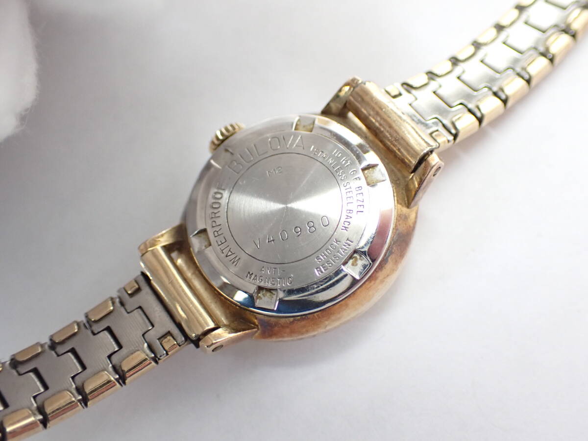 1円～ BULOVA ブローバ 手巻き 2針 アナログ 腕時計 ヴィンテージ レディースの画像8