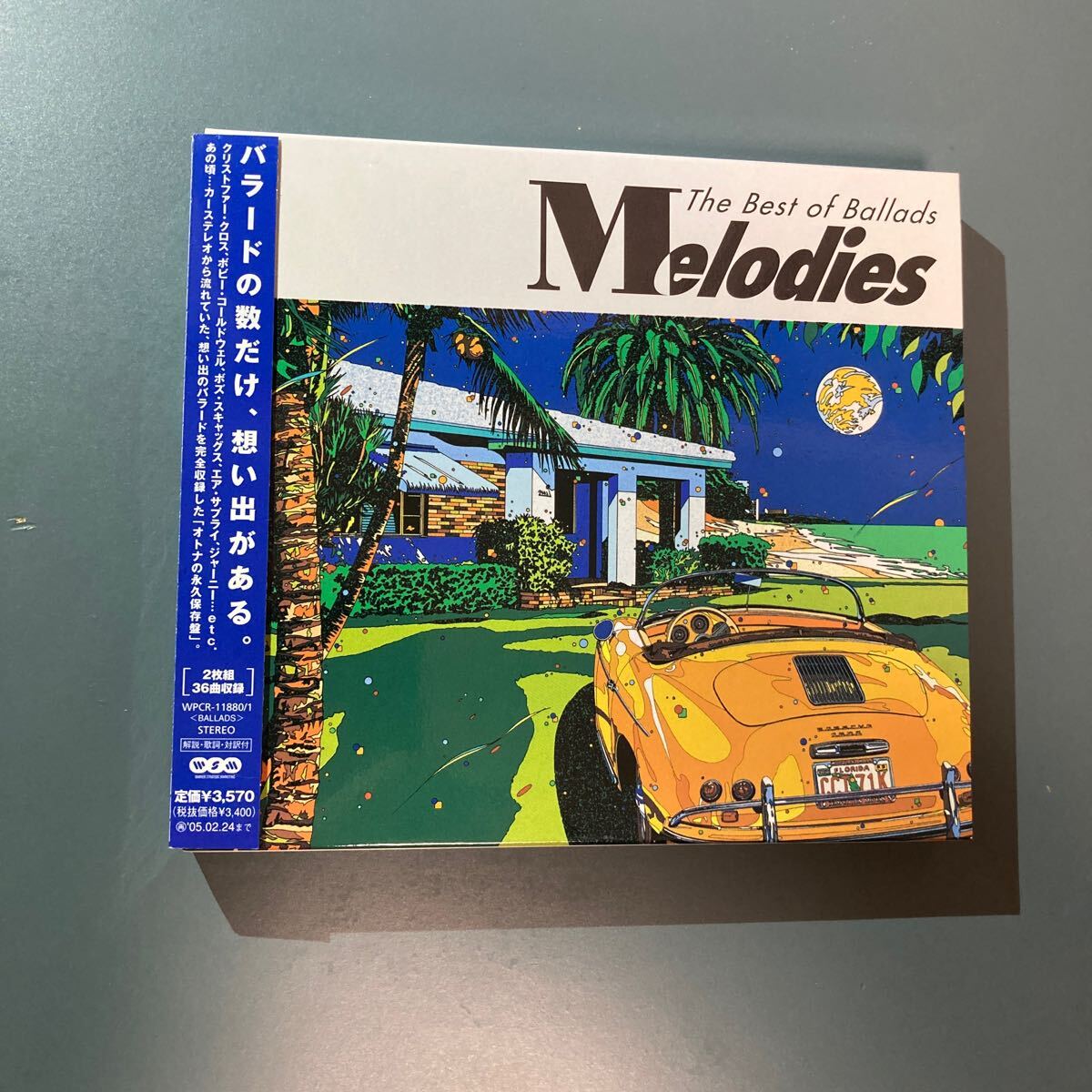 帯付2CD★MELODIES THE BEST OF BALLADSオムニバス 鈴木英人ジャケの画像1