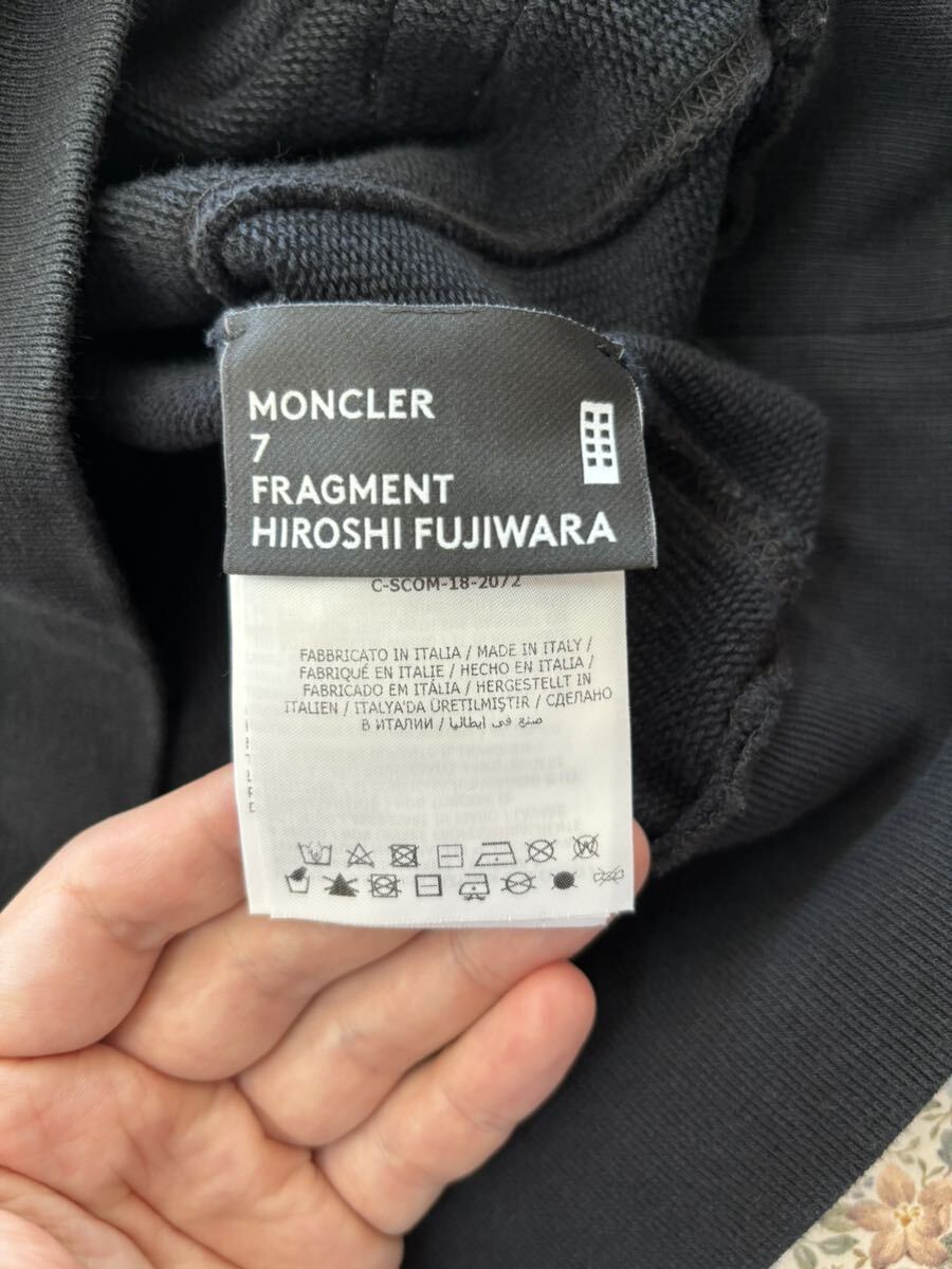 MONCLER モンクレール FRAGMENT フラグメント GENIUS ジーニアス パーカー フーディー スウェット Sサイズ 藤原ヒロシ ブラック