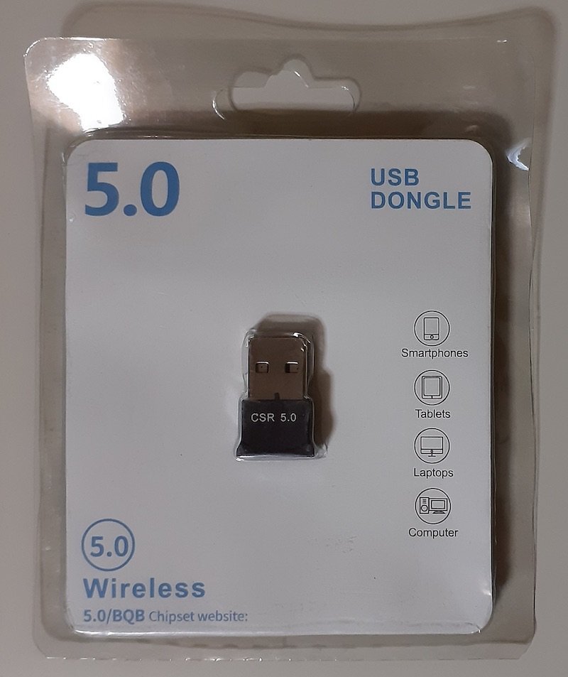 4413 新品 Wireless Bluetooth5.0 USBアダプタ USB DONGLE Bluetooth Transmitter Receiver 5.0 Wireless Removable Home Computer Desktop_画像1