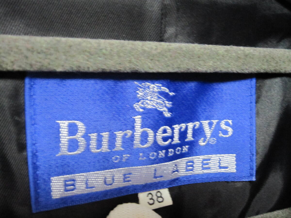  BURBERRY　　バーバリーブルーレーベル　　チェック柄　ウールコート サイズ　「３８」　　美品_画像9