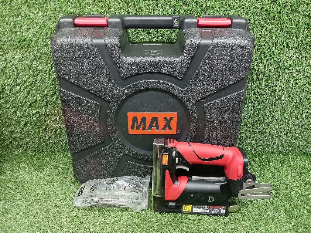 中古 MAX マックス 14.4/18V 肩巾10mm 充電式 タッカ 本体のみ TG-ZB2 【1】_画像1