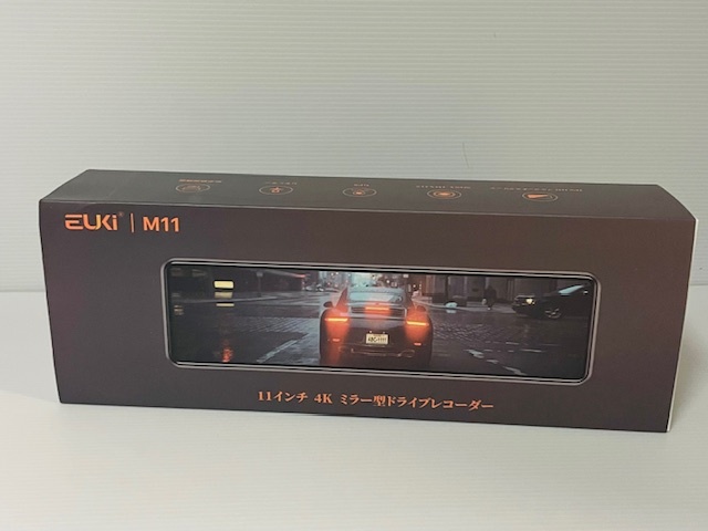 EUKI M11 ドライブレコーダー ミラー型 11インチ4K 前後カメラ GPS搭載　64GBSDカード付 現状品_画像7