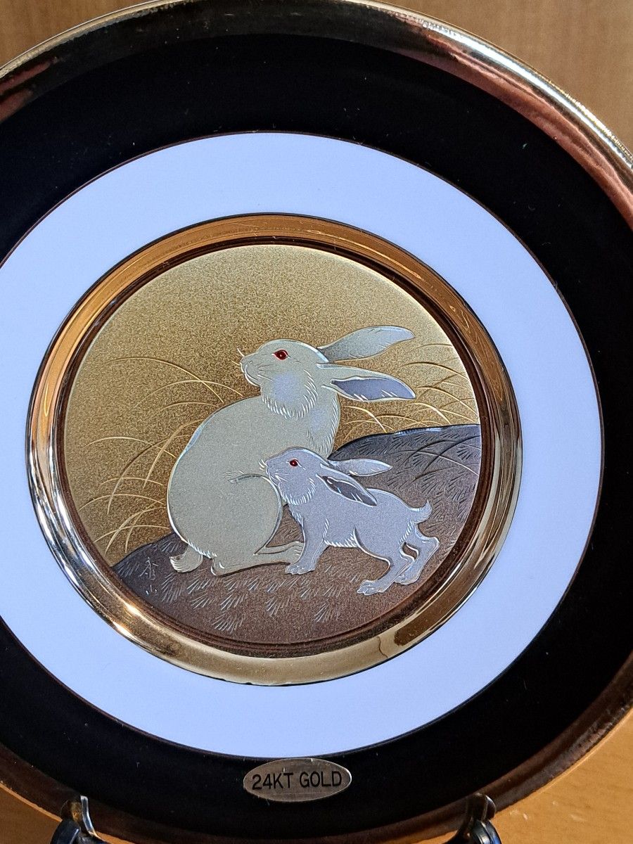 Chokin　THE　ART　OF　CHOKIN　絵皿　お皿　 プレート 飾り皿24KT　GOLD　日本製