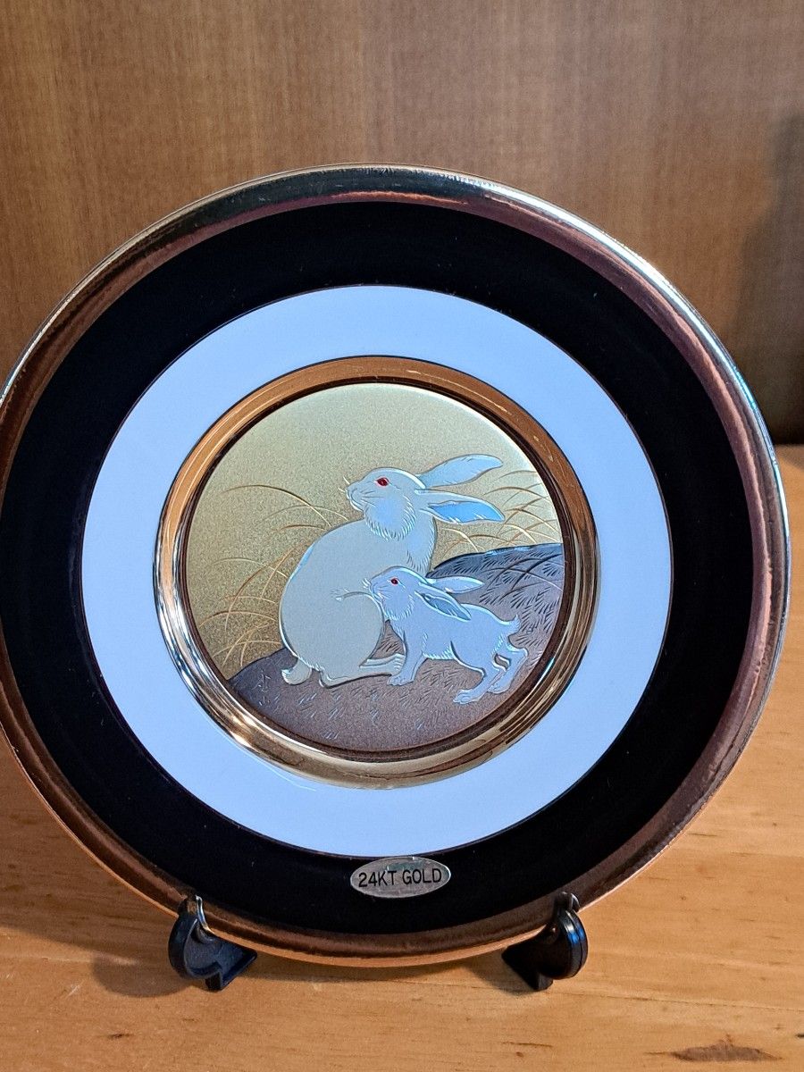 Chokin　THE　ART　OF　CHOKIN　絵皿　お皿　 プレート 飾り皿24KT　GOLD　日本製