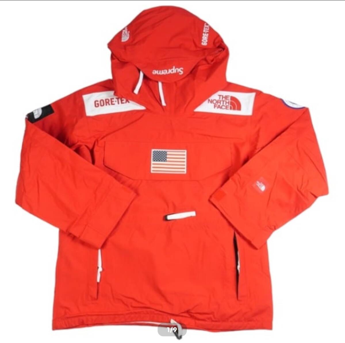 SUPREME シュプリーム ×THE NORTH FACE 17SS Trans Antarctica Expedition Pullover GORE-TEX Red ジャケット 赤 サイズS