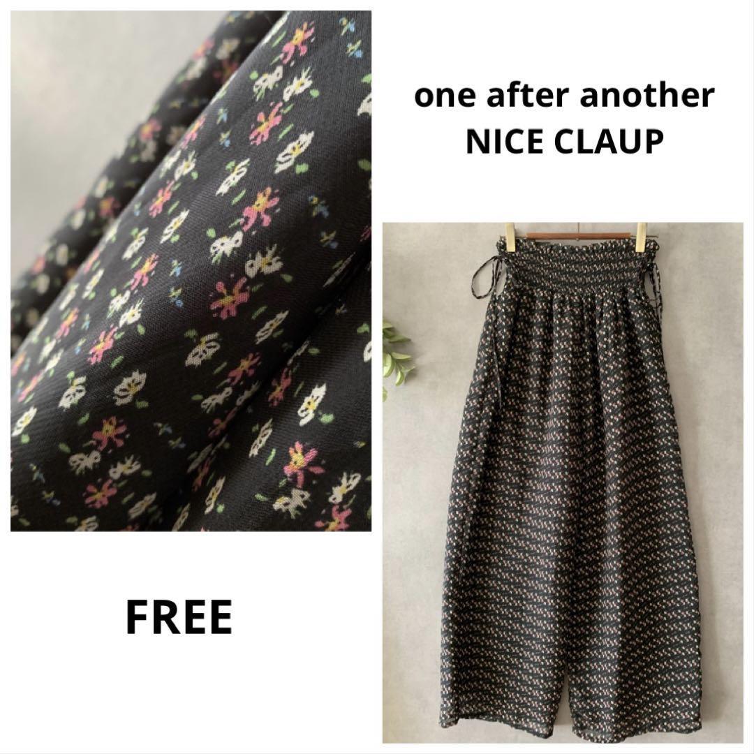 one after another NICE CLAUP 花柄ガウチョパンツ_画像1