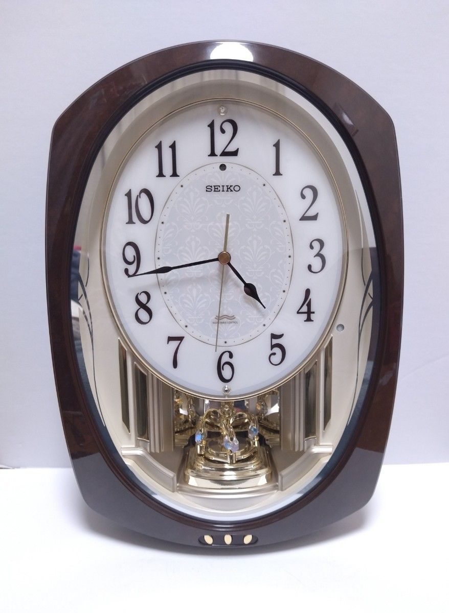 SEIKO セイコー◆電波時計 からくり時計 ウェーブシンフォニー AM239H  掛け時計