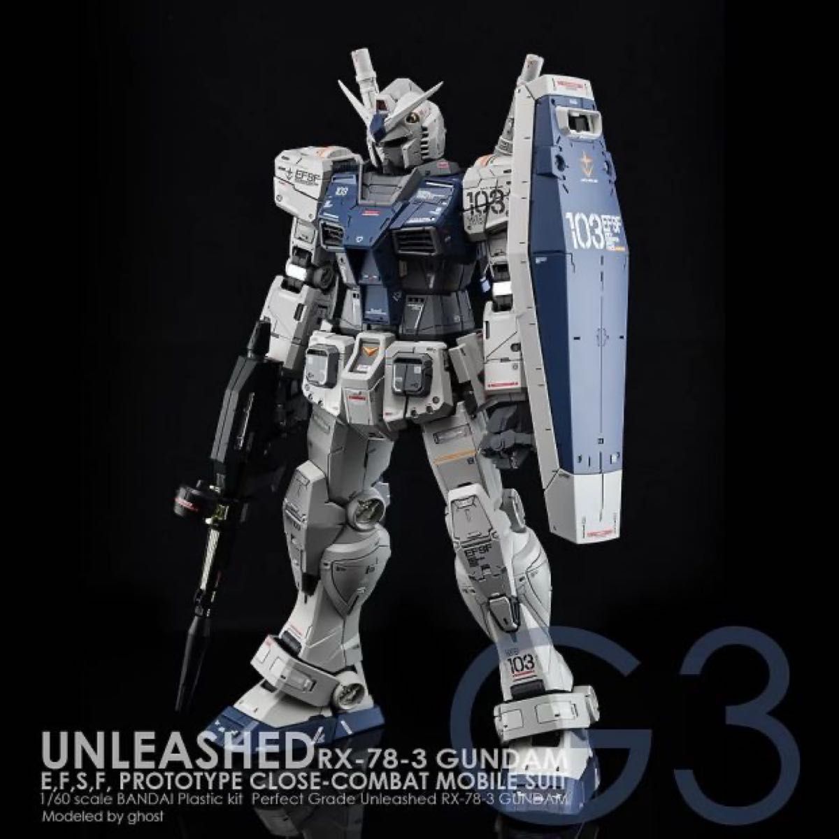 PG UNLEASHED 1/60 RX-78-3 G3ガンダム用水転写式デカール　他社製　ガンダム　ガンプラ　プラモデル