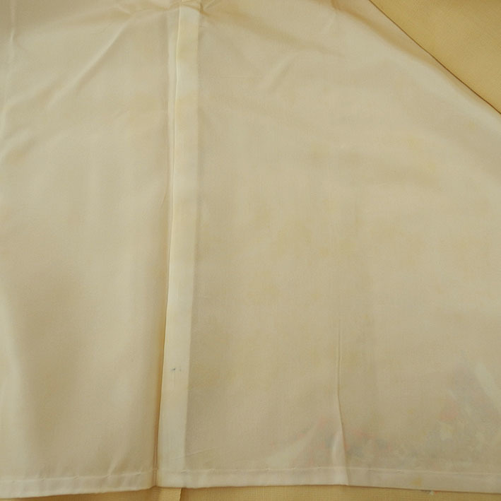 （57）単衣　ウール　wool 羽織　絵羽柄　アンサンブル　着物 pre-owned　　中古　Japanese Kimono　153cm 60inch_画像10