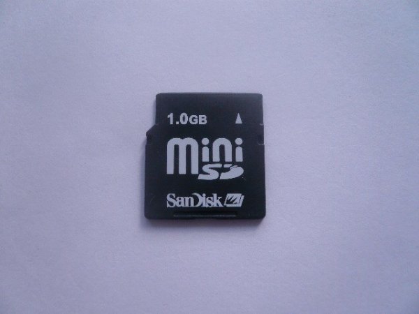 SanDisk　miniSDカード　1GB_画像1