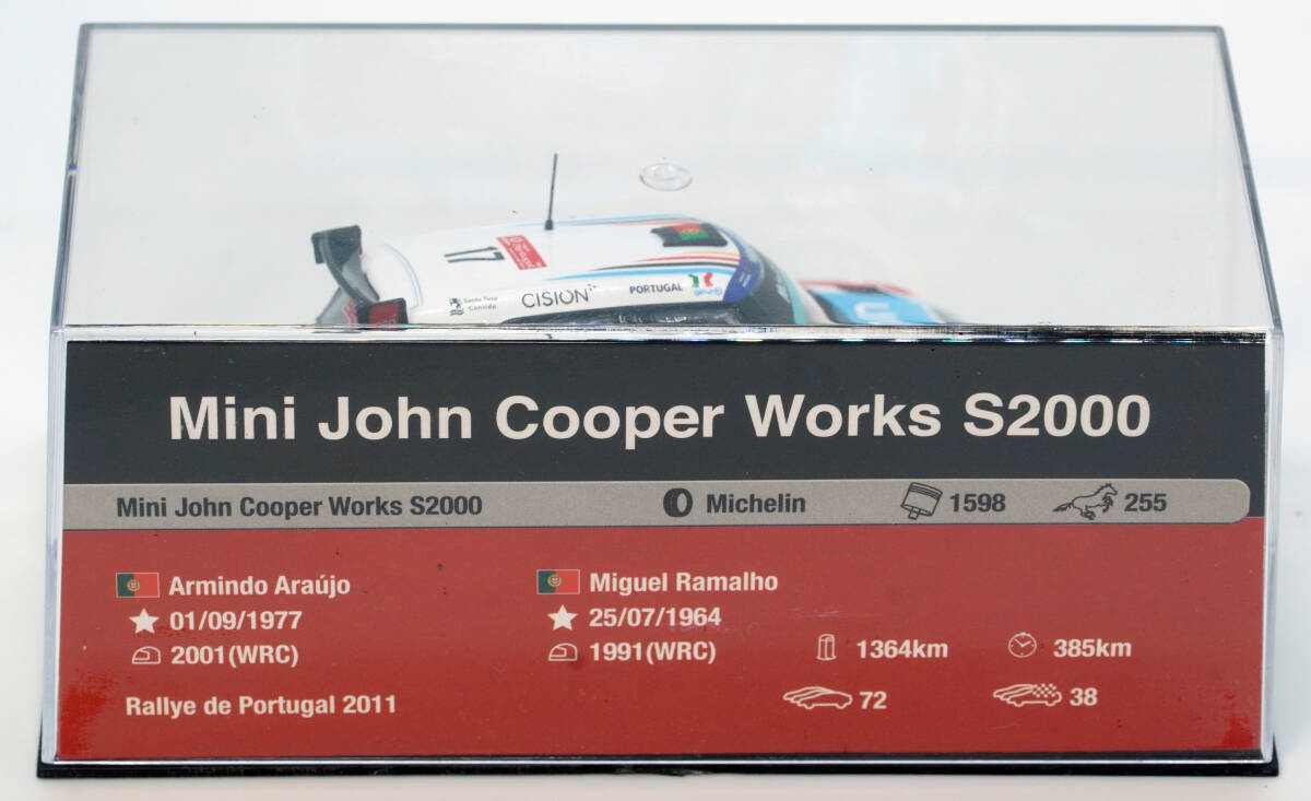 ●72 ミニ ジョン・クーパー・ワークス S2000 2011  ラリーカーコレクション 1/43 デアゴスティーニ 模型のみ の画像3