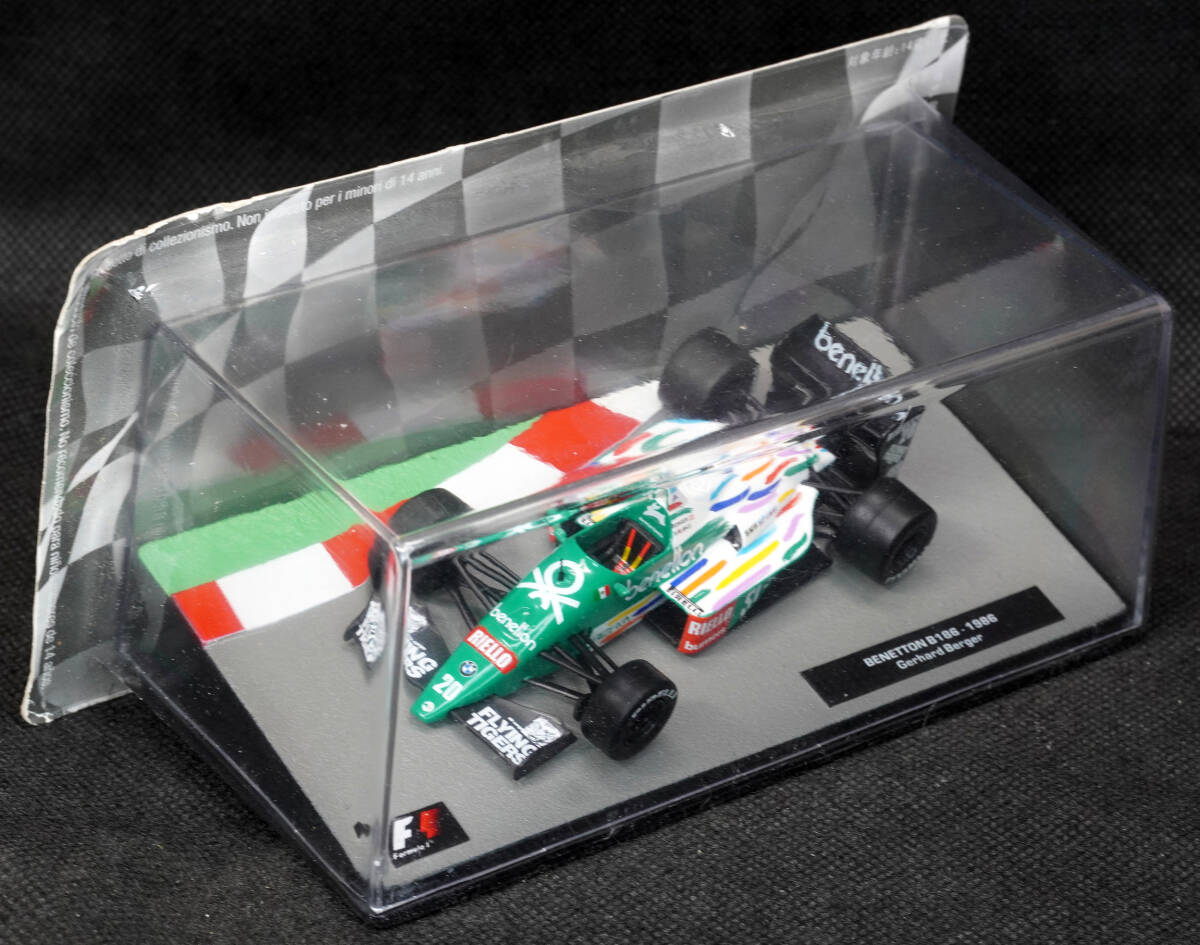 □29　ベネトンB186　ゲルハルト・ベルガー　1986　　F1マシンコレクション　1/43　デアゴスティーニ 模型のみ　ブリスター未開封_画像1