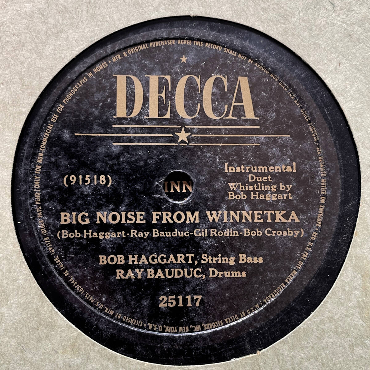 『BOB CROSBY』米盤 x22枚セット SP盤 DECCA CORAL CAPITOL 10inch 78rpm JAZZ カナダ盤の画像6