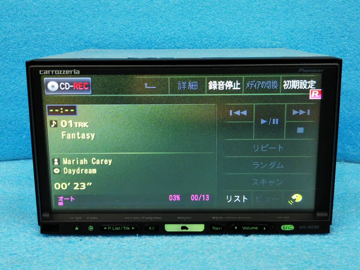 ☆カロッツェリア HDDナビ 楽ナビ AVIC-HRZ900 2010年MAP/フルセグTV/DVD/CD/MSV ジャンク☆90252926_画像5