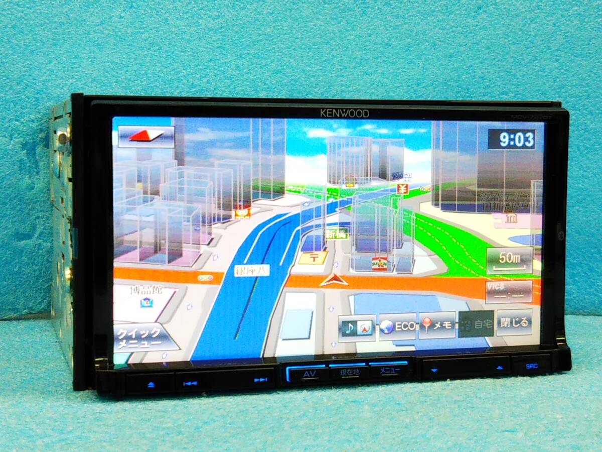 ☆新品フィルムアンテナ付 ケンウッド 彩速ナビ MDV-727DT 2010年MAP/4×4フルセグTV/Bluetooth/DVD/CD/SD/USB/MSV☆90288868_画像2