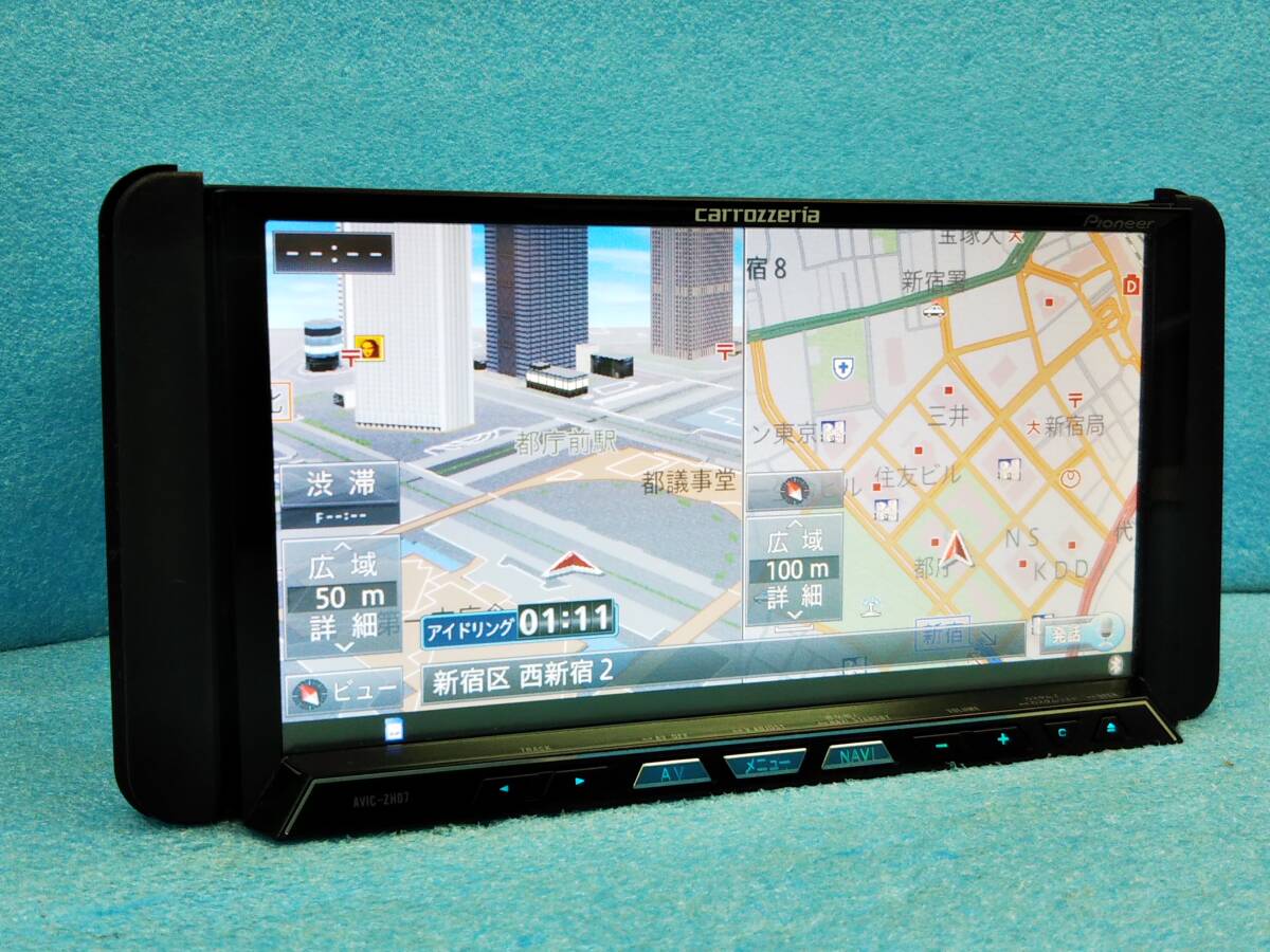 ☆新品フィルムアンテナ付 カロッツェリア サイバーナビ AVIC-ZH07 2013年MAP/4×4フルセグTV/Bluetooth/DVD/CD/SD/MSV☆04591917_画像2