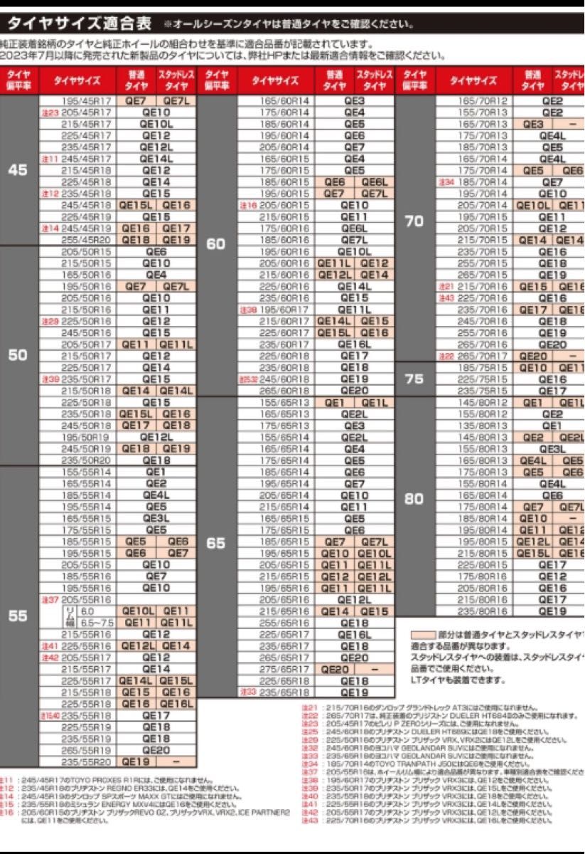 カーメイト バイアスロン　クイックイージー　QE5 タイヤチェーン　非金属　雪道　凍結　チェーン規制　タイネット　新品　未使用