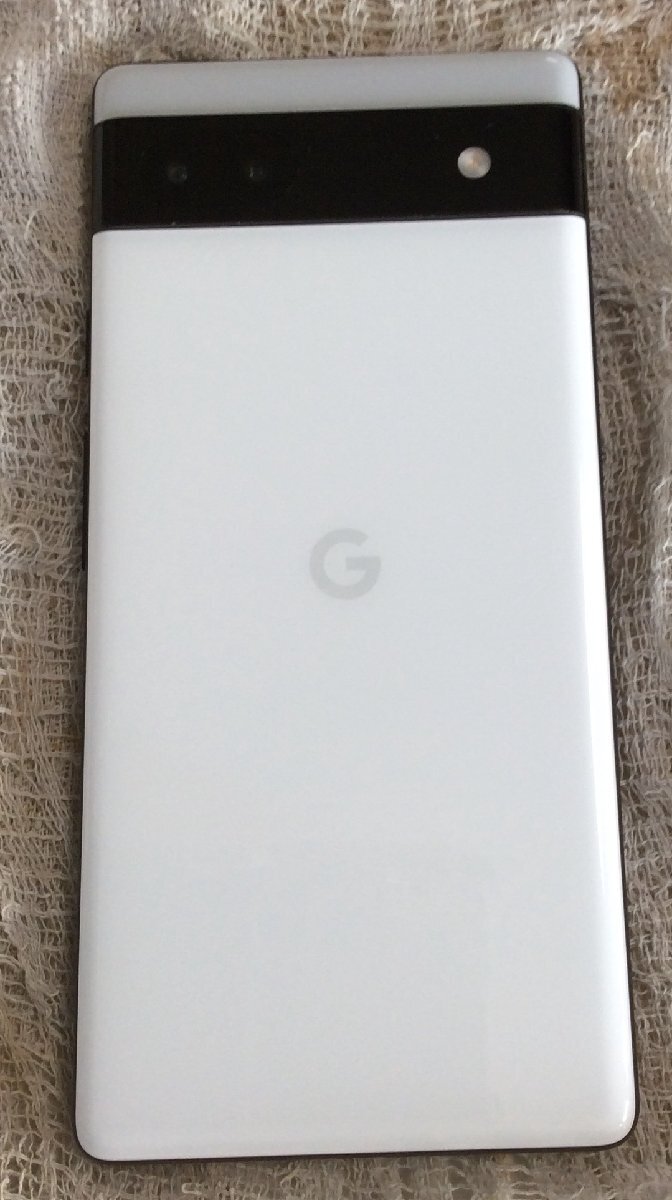 【RKGSF-24】1円～Google/Pixel 6a/128GB/SIMフリー/チョーク/中古品/_画像3