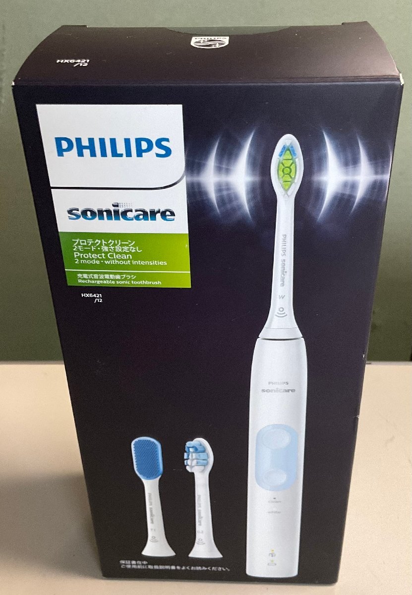 【RKGKE】１円～PHILIPS 電動歯ブラシ ソニッケアー プロテクトクリーン HX6421/12 新品_画像1