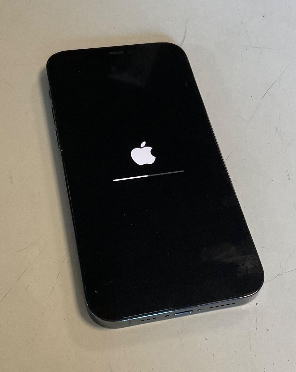【RKGSF-18】1円Apple iPhone12 Pro 128GB パシフィックブルー MGM83J/A SIMフリー 中古品の画像1