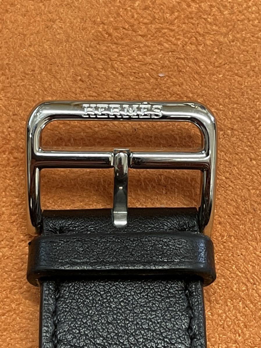 Apple Watch Hermes エルメス シンプルトゥール メドール ブラック スタッズ 42mm 44mm 45mm ステンレススチールバックル Apple販売終了品_画像3