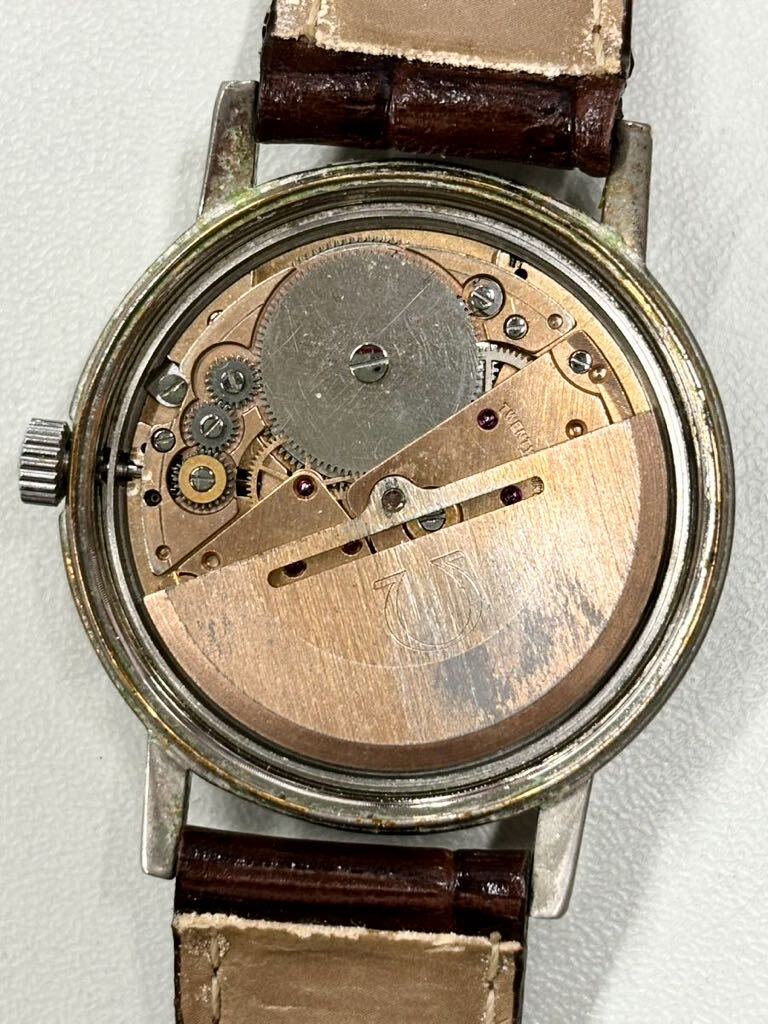 【稼働品】OMEGA オメガ Seamaster シーマスター 自動巻き メンズ腕時計 デイト ブラウン文字盤 社外ベルトの画像9