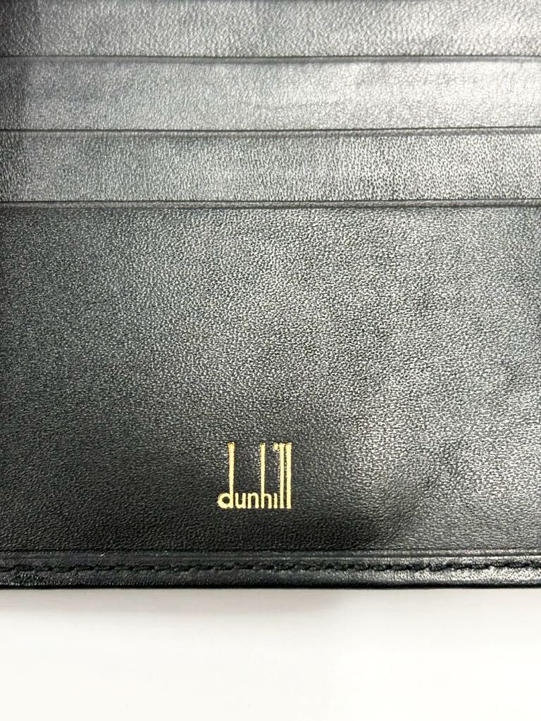 dunhill ダンヒル 二つ折り財布 財布 ウォレット 札入 カード入 ブラック _画像4