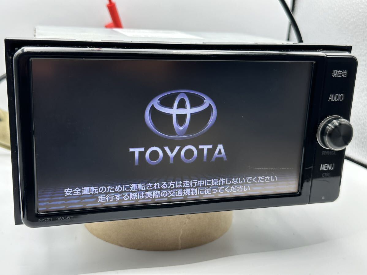 TOYOTAトヨタ純正 フルセグナビ NSZT-W66T ロックナビ 08605-00A50 S/no.3Q535541_画像3