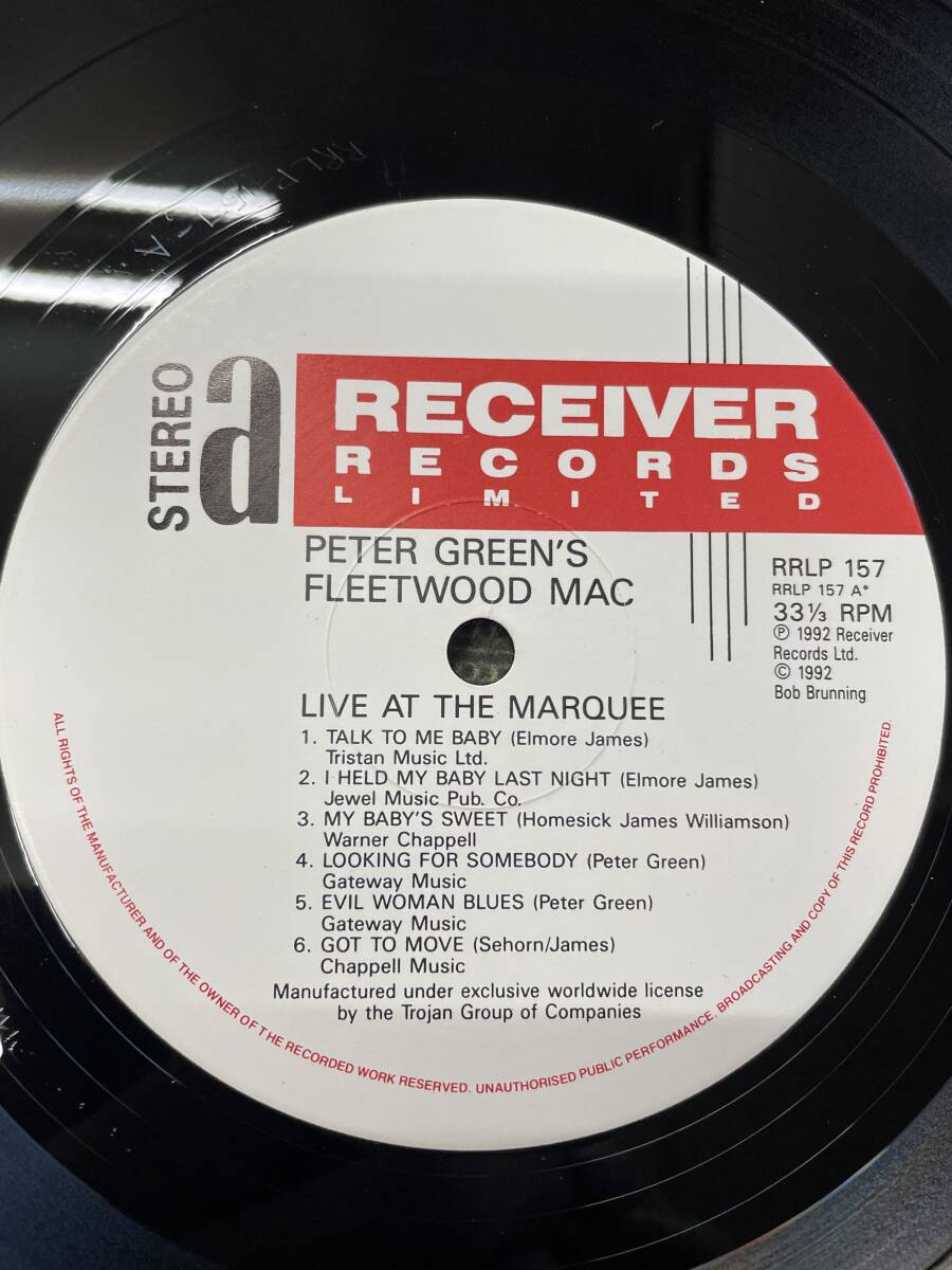 Peter Green's Fleetwood Mac Live at The Marquee/UK美盤の画像4