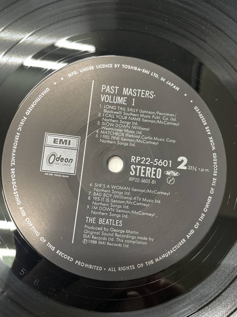 LP レコード 帯付き/ The Beatles ビートルズ PAST MASTERS パスト・マスターズ VOLUMES ONE&TWO _画像10