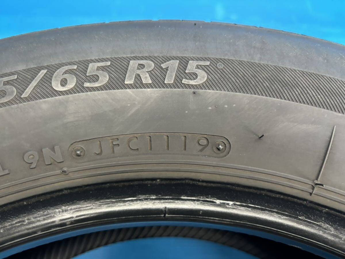 ☆個人宅可☆B36■ブリヂストン ネクストリー BS ECOPIa NEXTRY 195/65R15 4本 2019年製造 6～7分山位 点検済の画像8