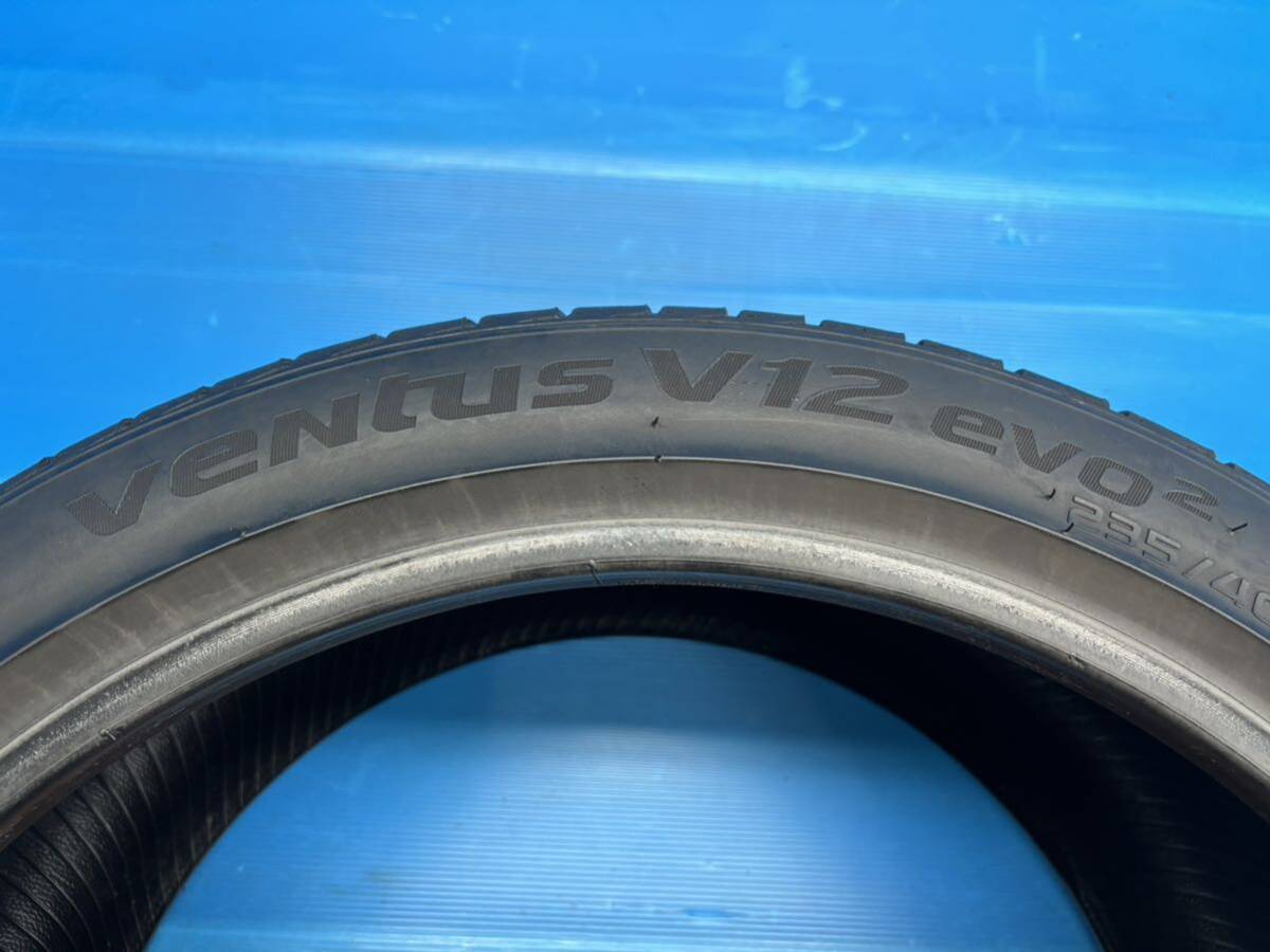 ☆個人宅可☆N09◆ハンコック ヴェンタス Hankook ventus V12evu 235/40ZR18 2本 2020年製造 5分山位 点検済の画像5