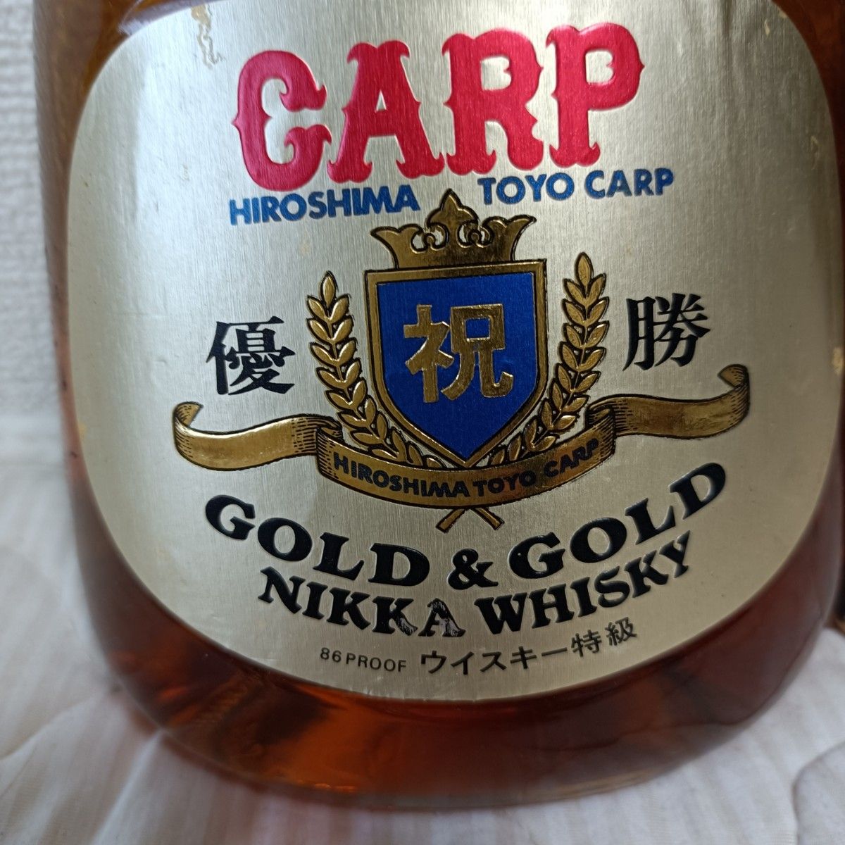激レア！古酒ニッカ ウイスキー  広島東洋カープ1979年優勝記念ボトル箱付き　広島カープ