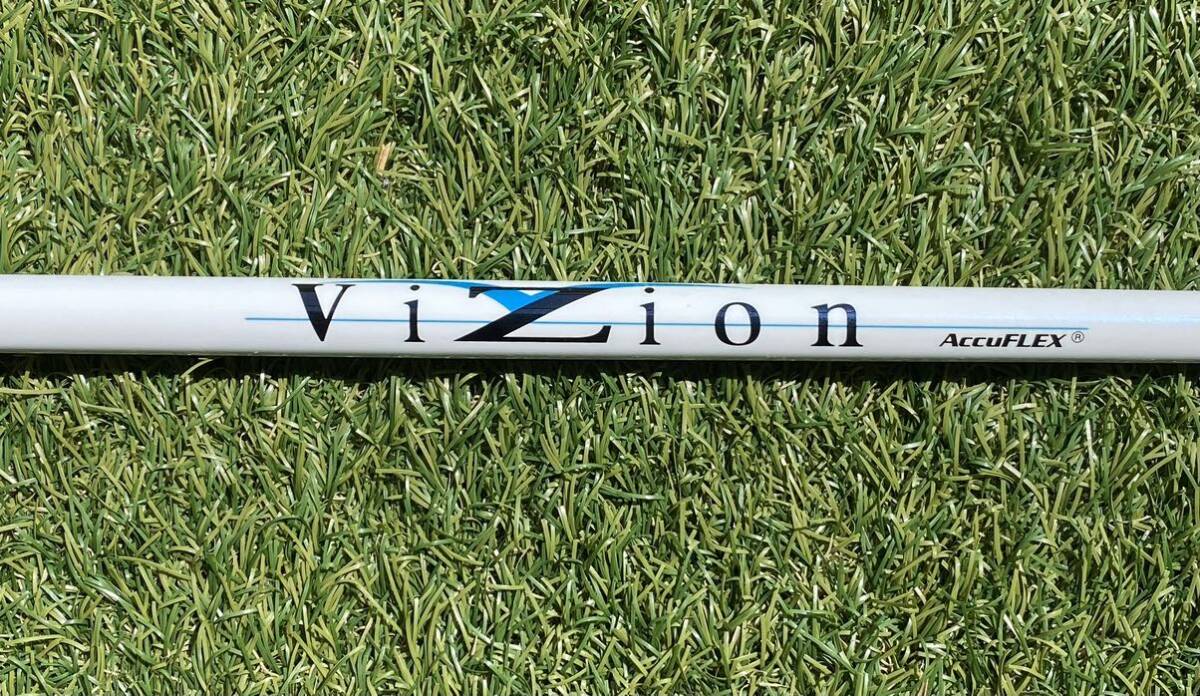 CALLAWAY MAVRIK,ROGUE,EPICシリーズ等用 スリーブ付き 世界ドラコン大会優勝モデル アキュフレックスVIZION 軽量46インチ フレックスS _画像1