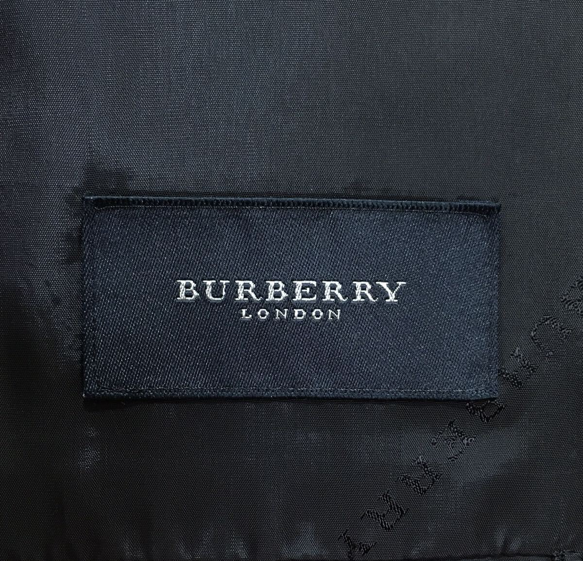 美品★バーバリー 紺ブレザー モヘヤ混 テーラード ジャケット BURBERRY ネイビー モヘア 金釦 ホースロゴ 春夏秋口 AB7 XL位 A486_画像9